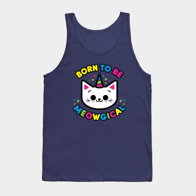 Born To Be Meowgical Tank Top by Kitty Cotton